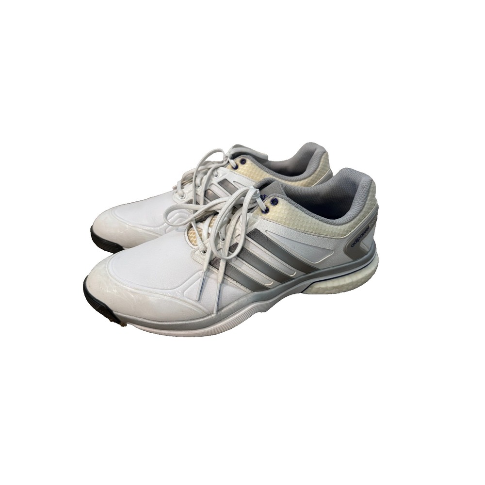 Adidas Adipower‎ Boost Q47016 Womens 9 Golf Shoes White Gray Leather Sneaker